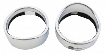 FRENCHED VISOR STYLE SPOTLIGHT TRIM RINGS